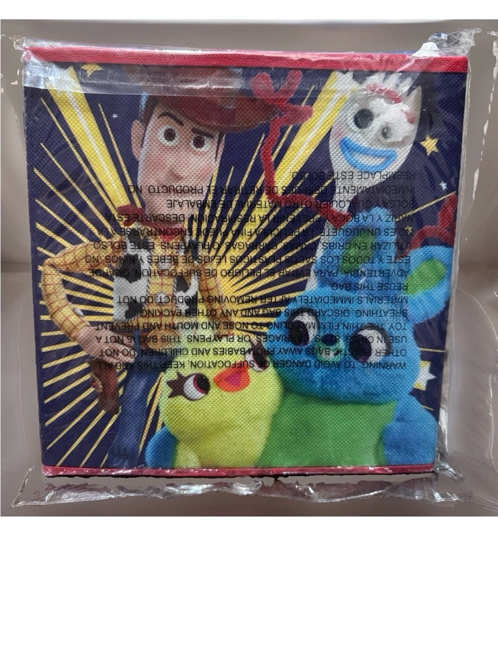 Disney Toy Story Character Storage Cube in Blue, Green & Pink